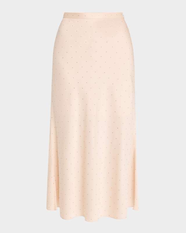 Crystal Embellished Jersey Skirt